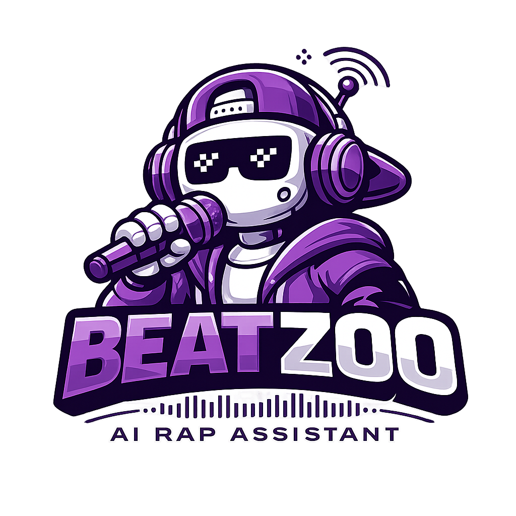 Beatzoo Logo of an android rapper